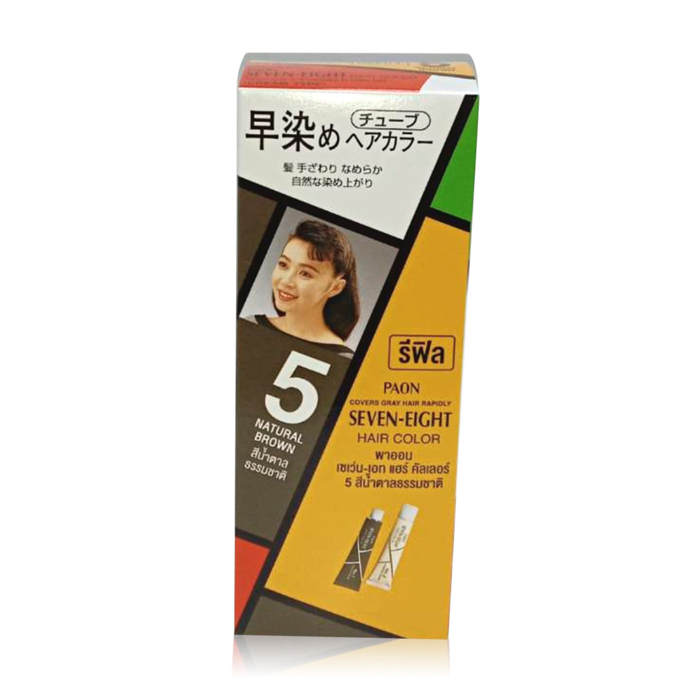 PAON Seven-Eight Refill Permanent Hair Color 80g #B5 Natur