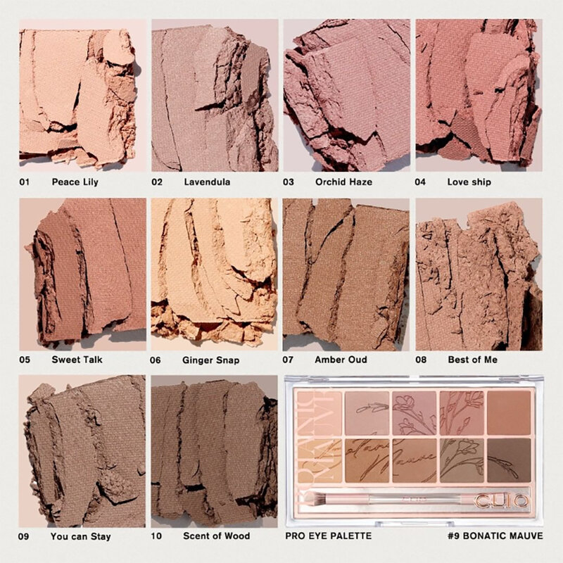 Clio Pro Eye Palette 21Ad 6g #009 Botanic Mauve ( สินค้าหมดอายุ : 2025.10.07 ) 