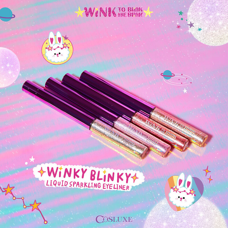Cosluxe Winky Blinky Liquid Sparkling Eyeliner 3g #03 Ruby