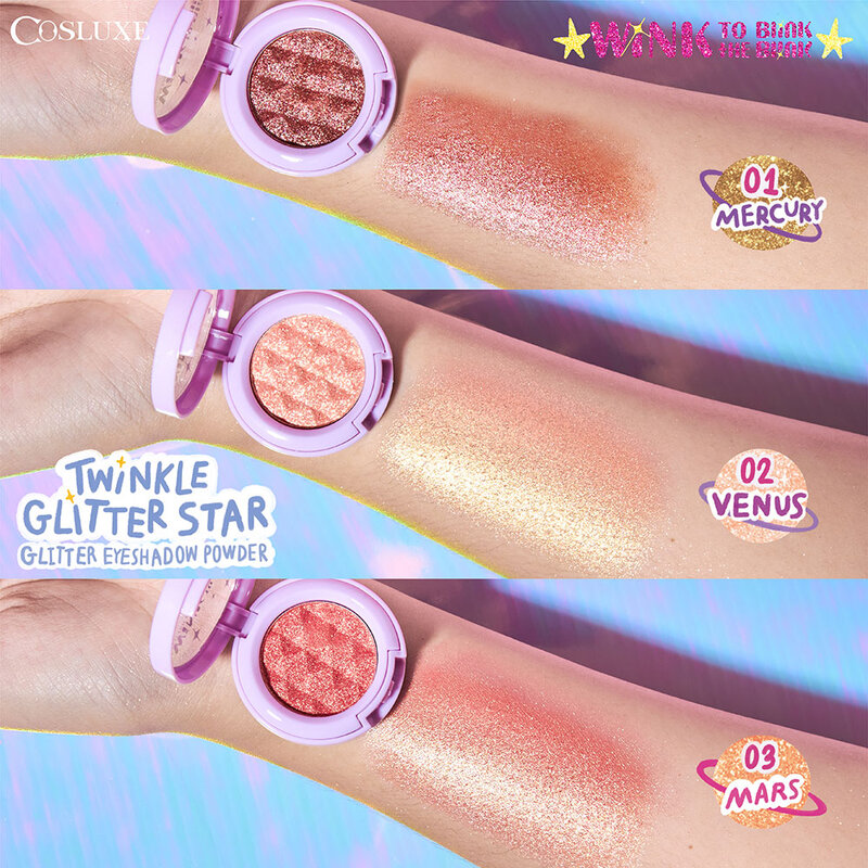 Cosluxe Twinkle Glitter Star Glitter Eyeshadow Powder 2g #03 Mars