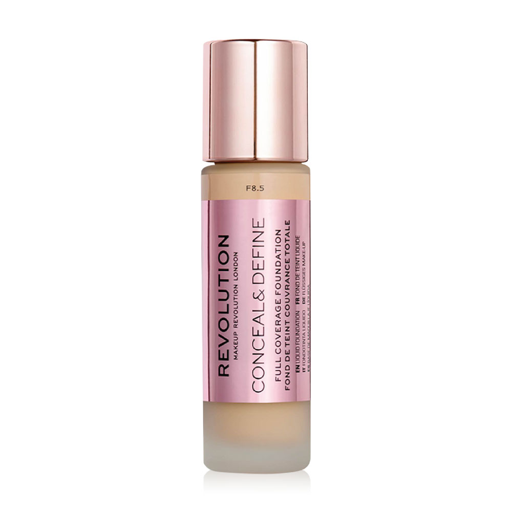 Makeup Revolution Conceal & Define Full Coverage Foundation 23ml #F8.5