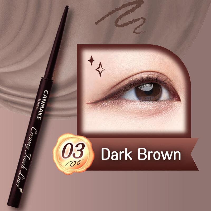 Canmake Creamy Touch Liner 0.10g #03 Dark Brown