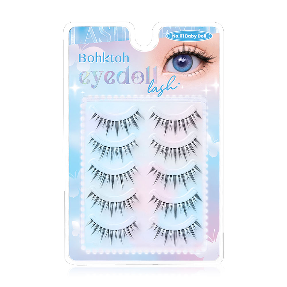 Bohktoh Eyedoll Lash 5 Pairs #No.01 Baby Doll