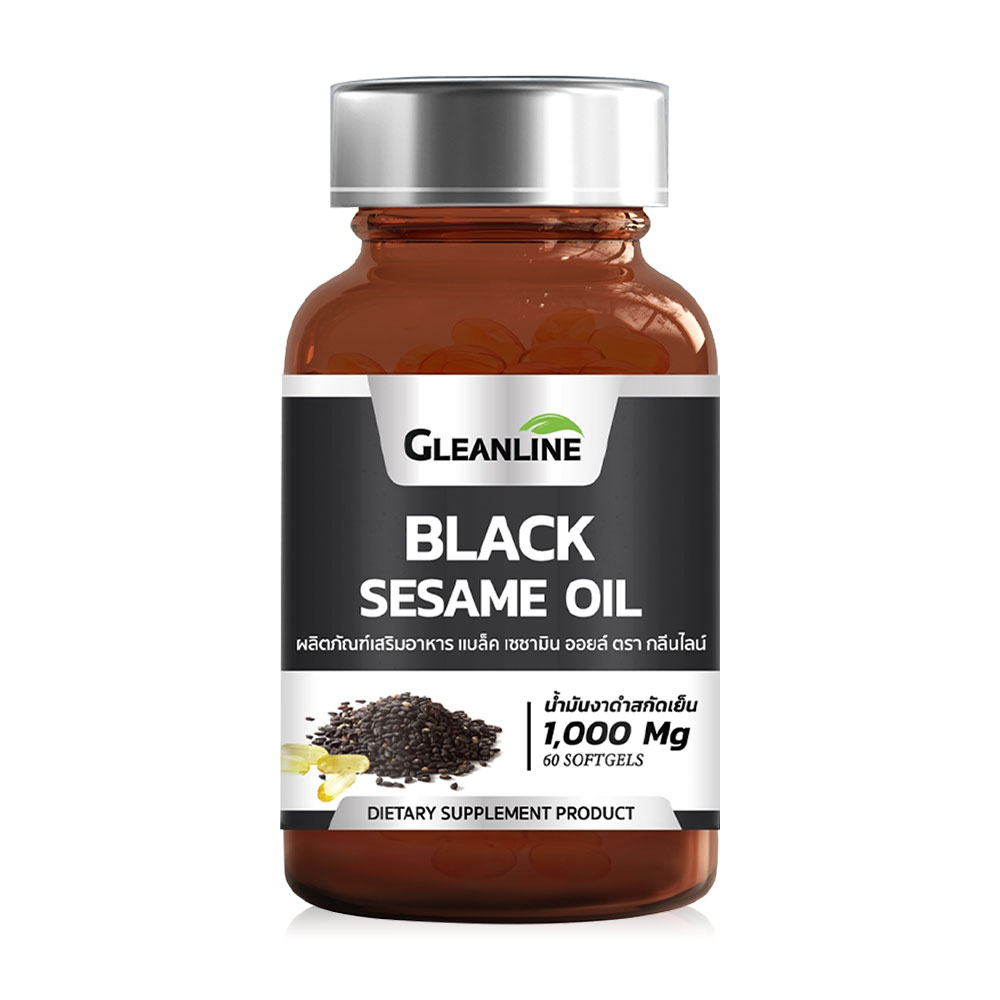 Gleanline Black Sesame Oil 60 Softgels