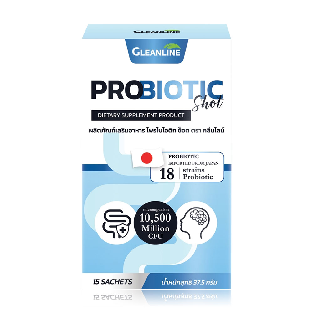 Gleanline Probiotic Shot 15 Sachets ( สินค้าหมดอายุ : 2025.09.14 ) 