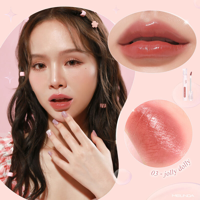Mei Linda Water Glowy Tint 3.5g #03 Jolly Dolly ( สินค้าหมดอายุ : 2026.02.01 ) 