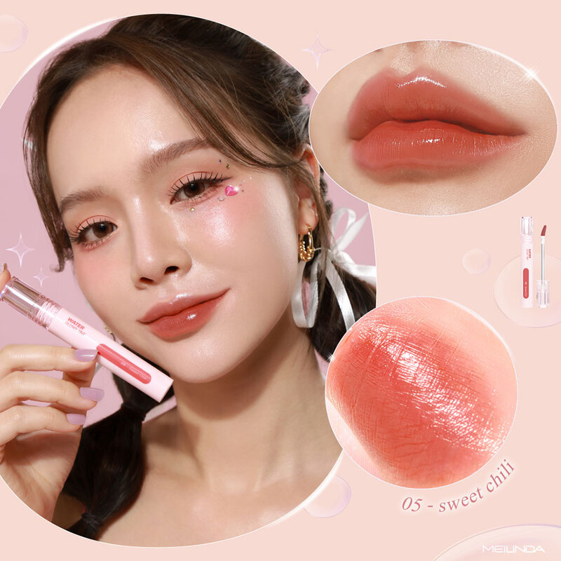 Mei Linda Water Glowy Tint 3.5g #05 Sweet Chili ( สินค้าหมดอายุ : 2025.08.01 ) 