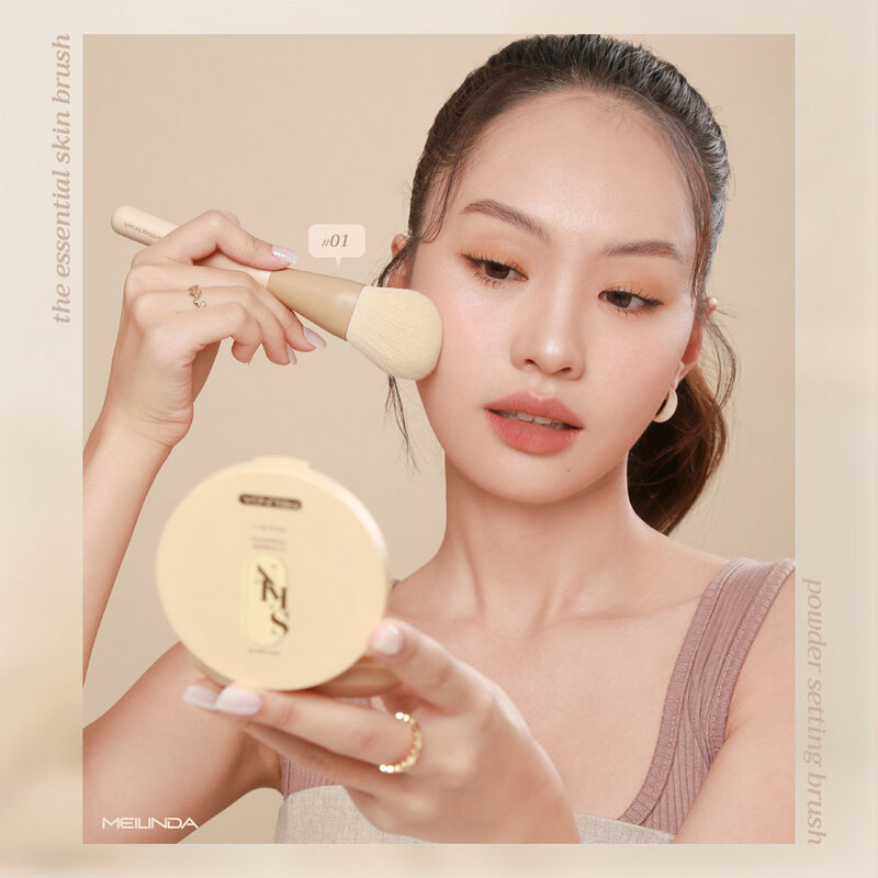 Mei Linda The Essential Skin Brush 1pc #01 Powder Setting Brush