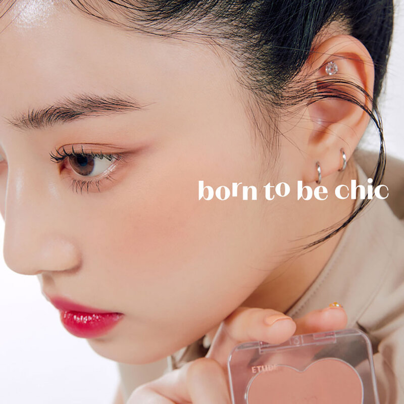 Etude Heart Pop Blusher 4g #Born to be Chic ( สินค้าหมดอายุ : 2026.02.02 ) 