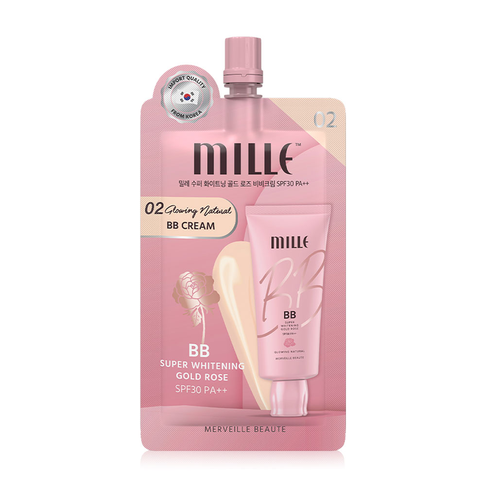 Mille Super White Gold Rose BB Cream SPF30/PA++ 6g #02