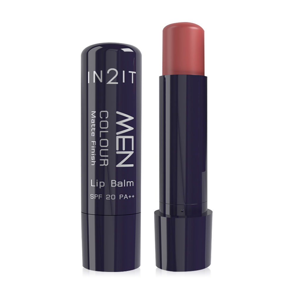 In2it Men Colour Matte Finish Lip Balm SPF20 PA++ 4.8g #MCBM01 Yam