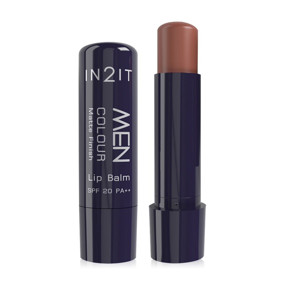 In2it Men Colour Matte Finish Lip Balm SPF20 PA++ 4.8g #MCBM02 Cider