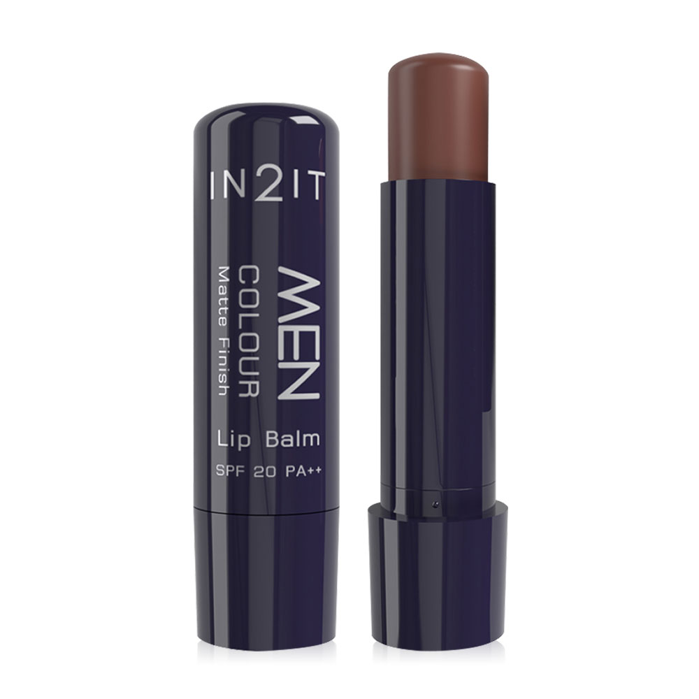 In2it Men Colour Matte Finish Lip Balm SPF20 PA++ 4.8g #MCBM03 Caramel