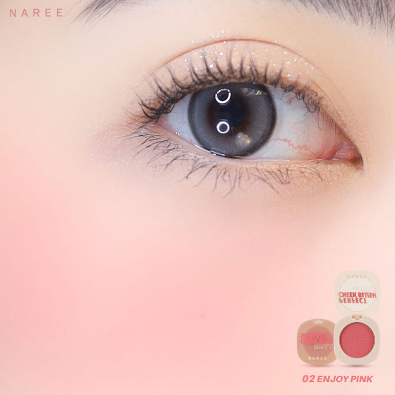 Naree Perfect Cheek Blush Matte 4g #02 Enjoy Pink
