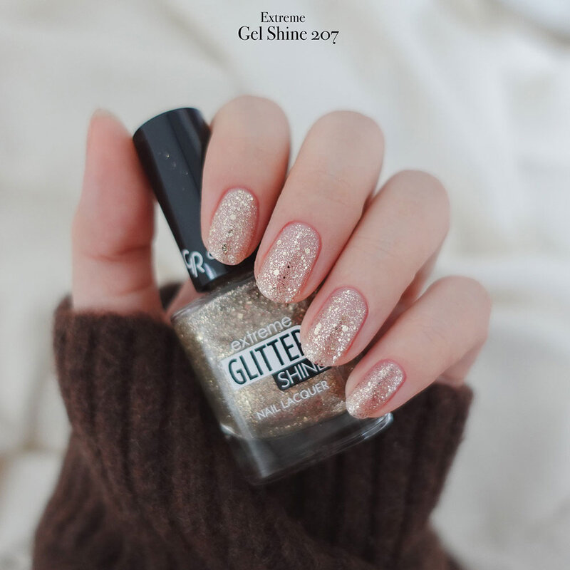 Golden Rose Glitter Shine Nail Lacquer 10.2ml #207