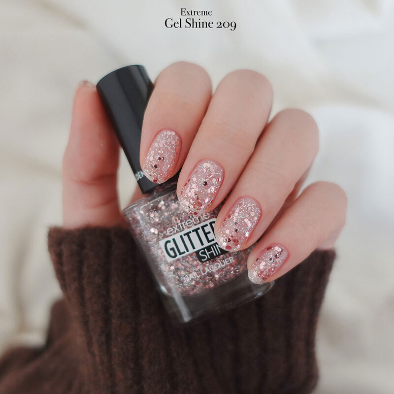 Golden Rose Glitter Shine Nail Lacquer 10.2ml #209