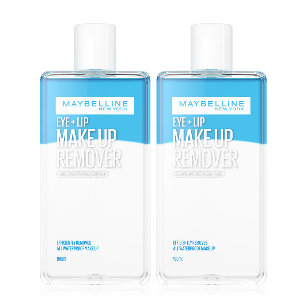 Maybelline New York Eye & Lip Makeup Remover [150ml x 2pcs]