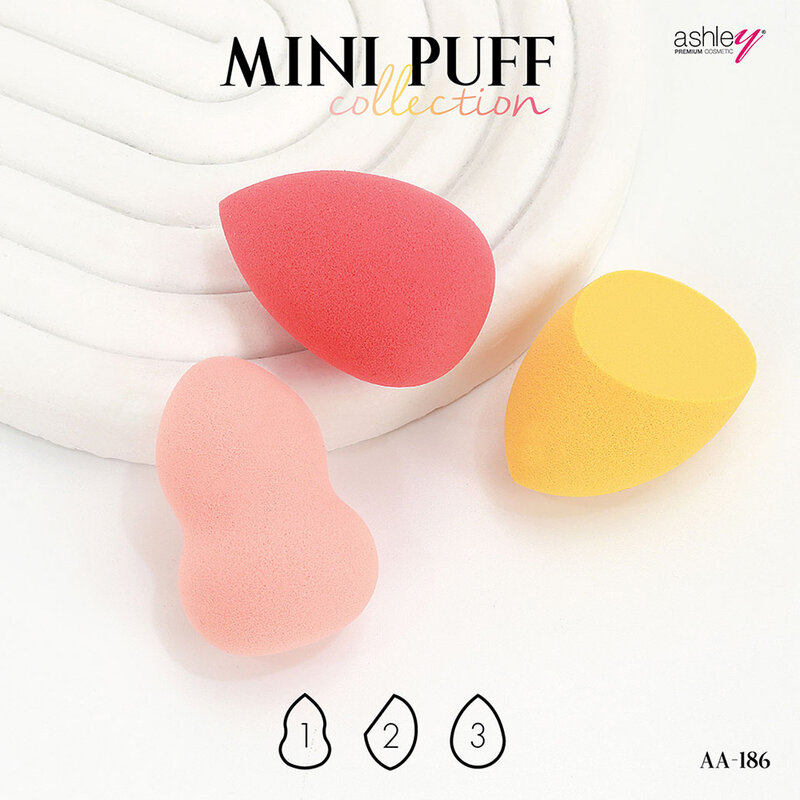 Ashley Mini Puff Collection 3pcs