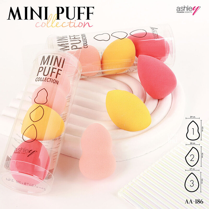 Ashley Mini Puff Collection 3pcs