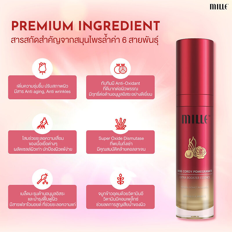 Mille Rose Cordy Pomegranate Booster Essence 35ml