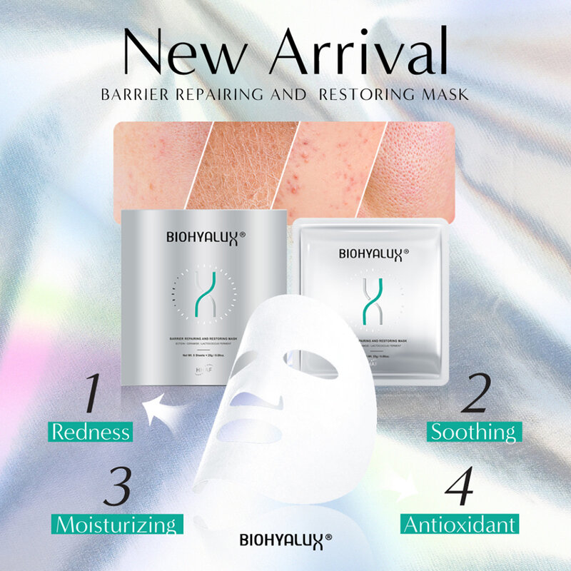 Biohyalux Barrier Repairing & Restoring Mask [25g x 5 Sheets]