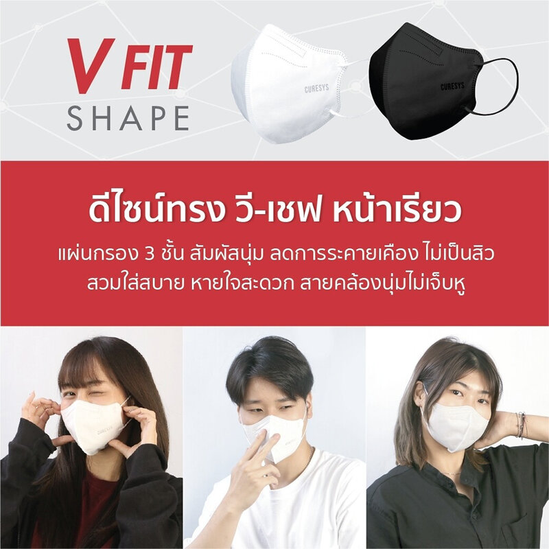 CURESYS 3D V Fit Mask 20pcs #White