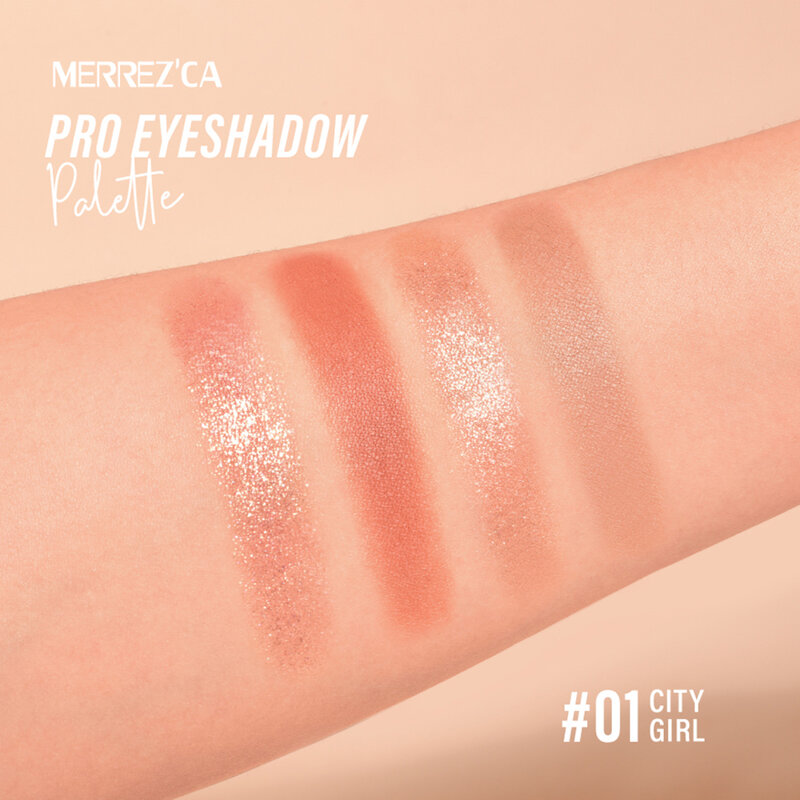 Merrezca Pro Eyeshadow Palette 0.7g #01 City Girl