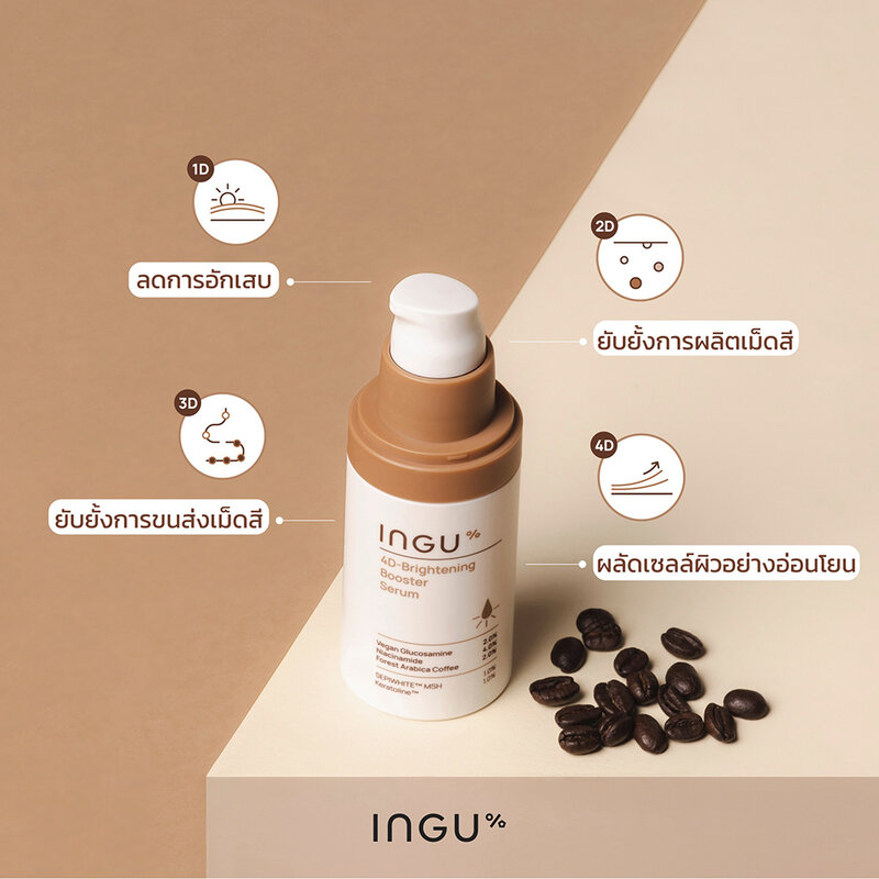 INGU Skin 4D-Brightening Booster Serum 40ml
