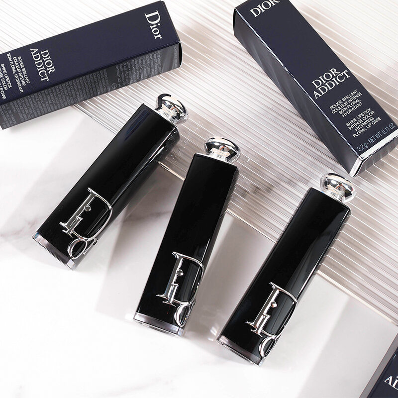 Dior Addict Shine Lipstick Intense Color Hydrating Floral Lip Care 3.2g #100 Nude Look