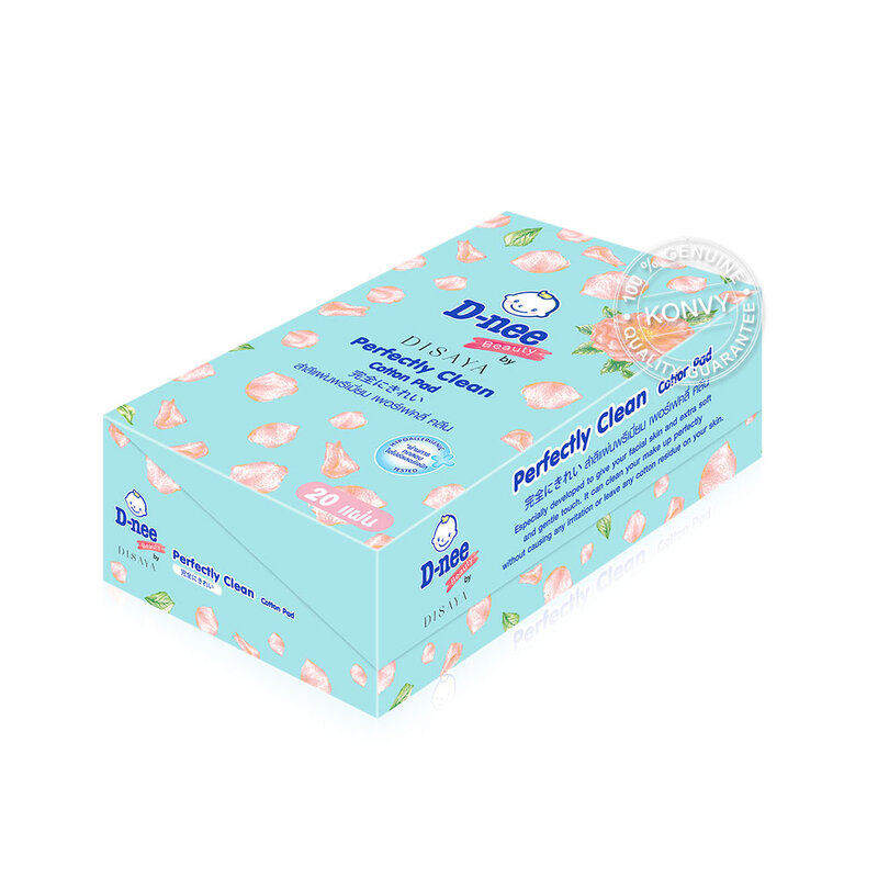 [Free Gift] D-nee Beauty Cotton Pad Perfectly Clean 20 Sheets