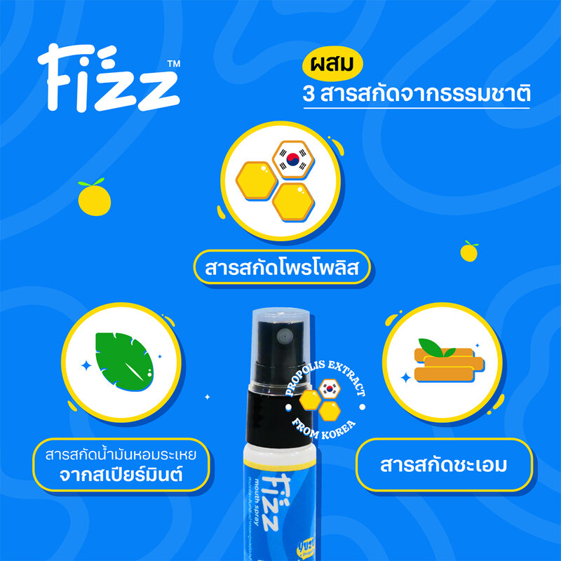 FIZZ Mouth Spray Yuzu [15ml x 2pcs]