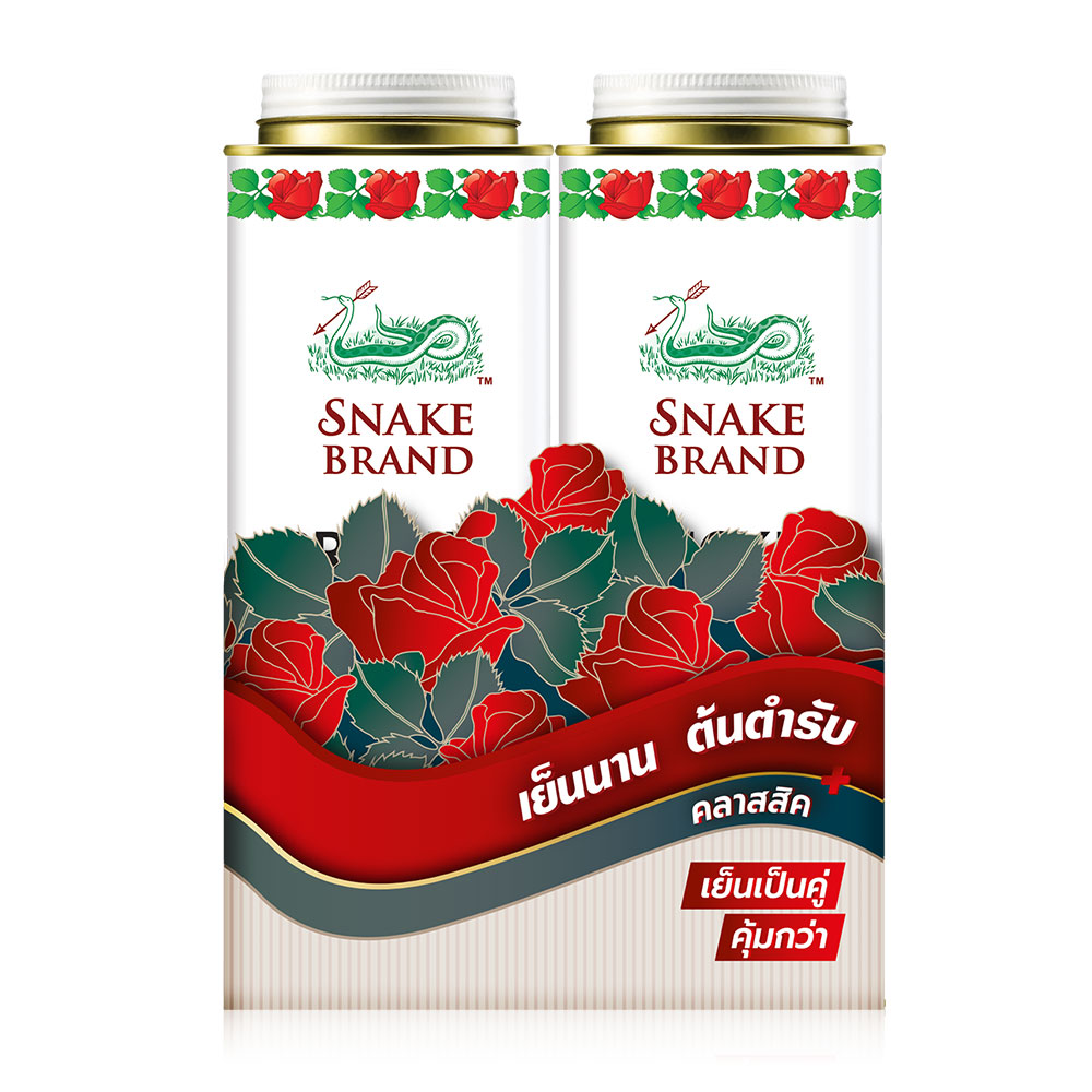 Snake Brand Prickly Heat Power Classic [280g x 2pcs]