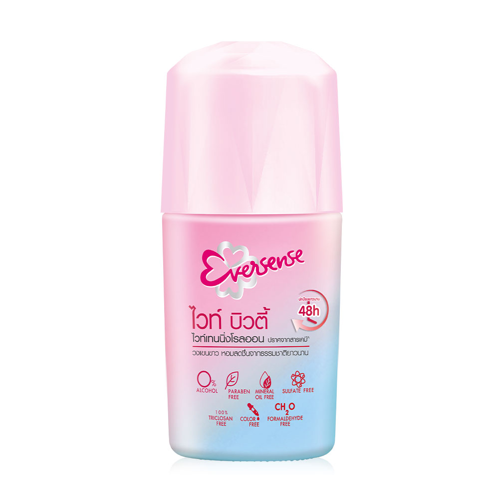 [Free Gift] Eversense Whitening Roll On White Beauty Series Pink 25ml