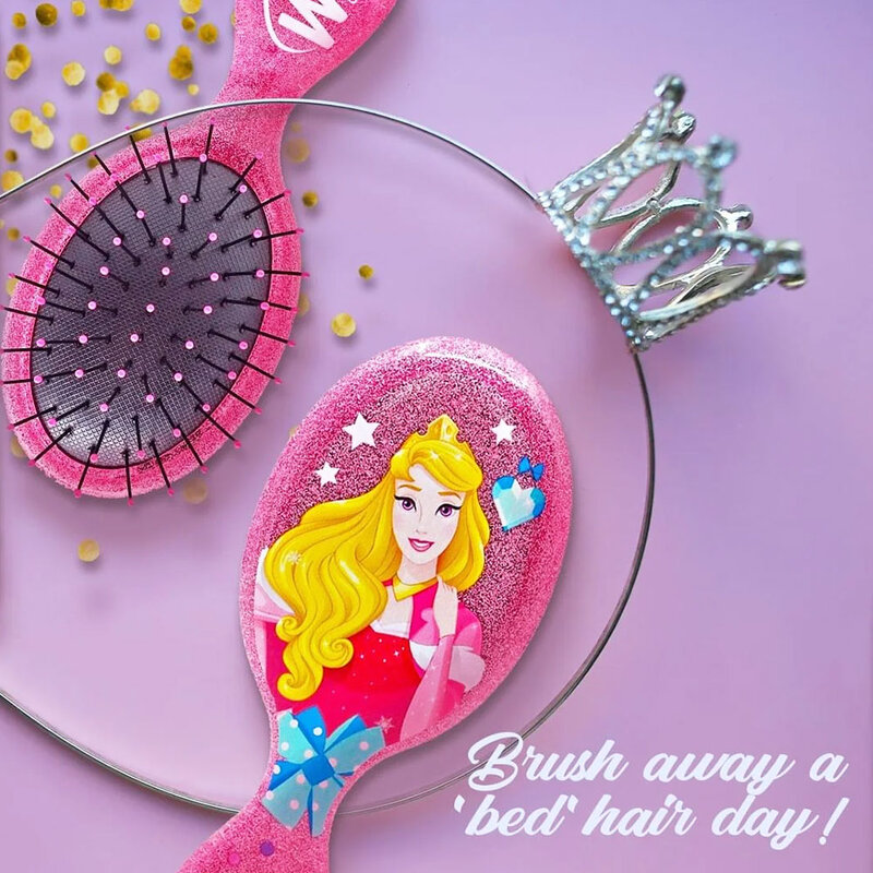 Wet Brush Disney Glitter Ball Mini Detangler 1pc #Aurora