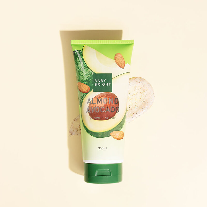 Baby Bright Almond Avocado Shower Scrub 350ml