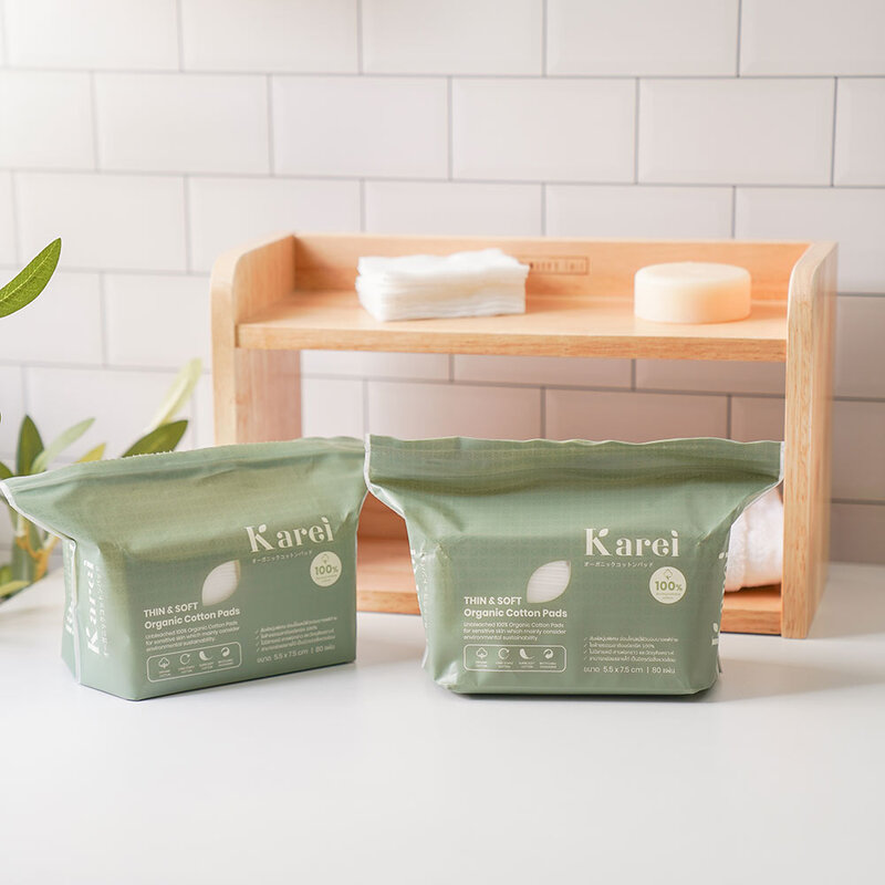 Karei Thin And Soft Organic Cotton 80 Pads