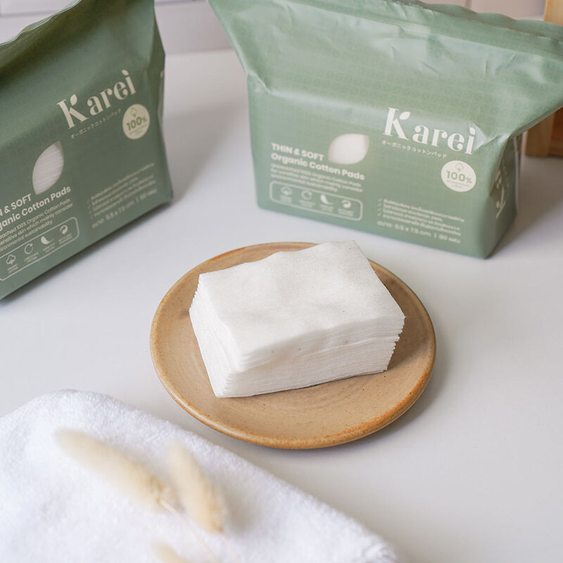 Karei Thin And Soft Organic Cotton 80 Pads