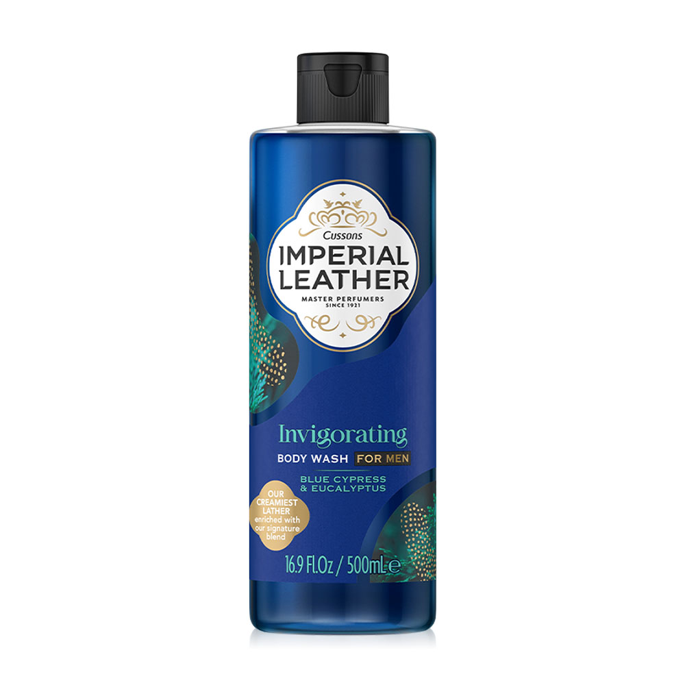 Cussons Imperial Leather Invigorating Body Wash Blue Cypress & Eucalyptus 500ml
