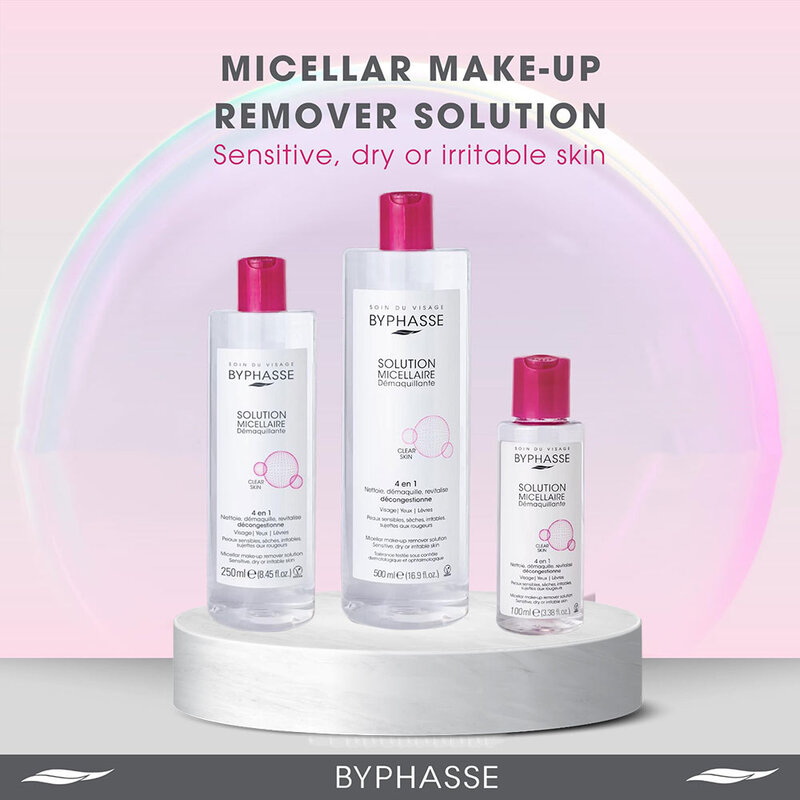 BYPHASSE Micellar Make-Up Remover Solution 250ml ( สินค้าหมดอายุ : 2026.03.01 ) 