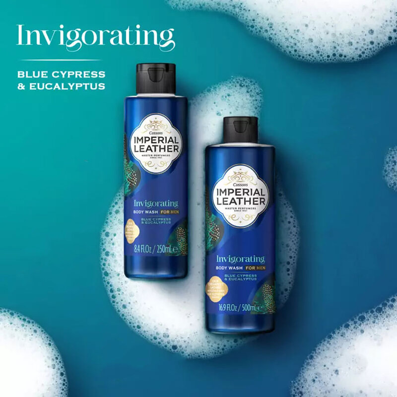Cussons Imperial Leather Invigorating Body Wash Blue Cypress & Eucalyptus 500ml