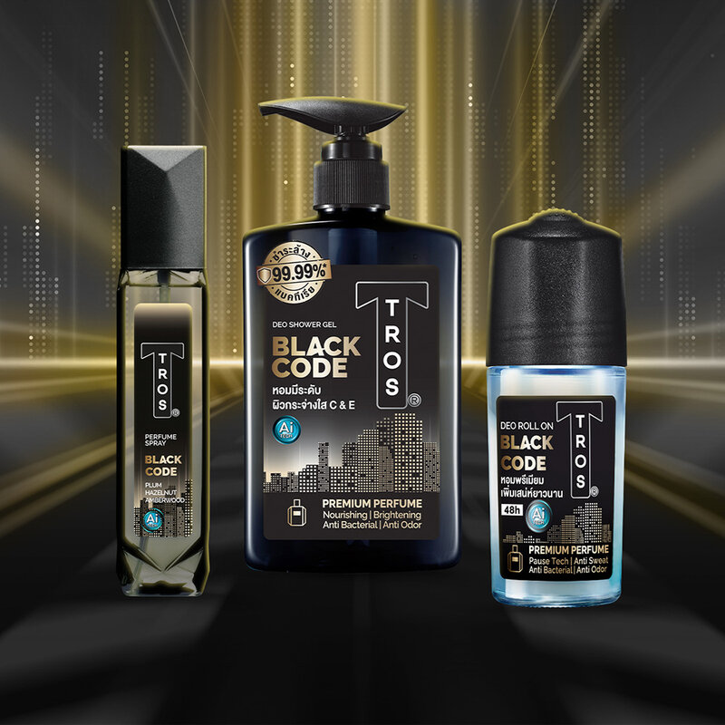 TROS Black Code Deo Shower Gel 450ml