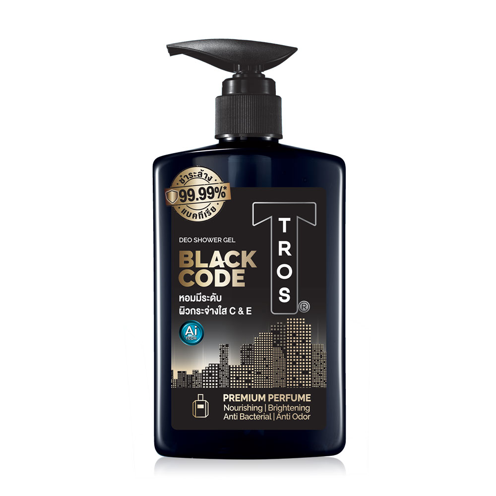 TROS Black Code Deo Shower Gel 450ml