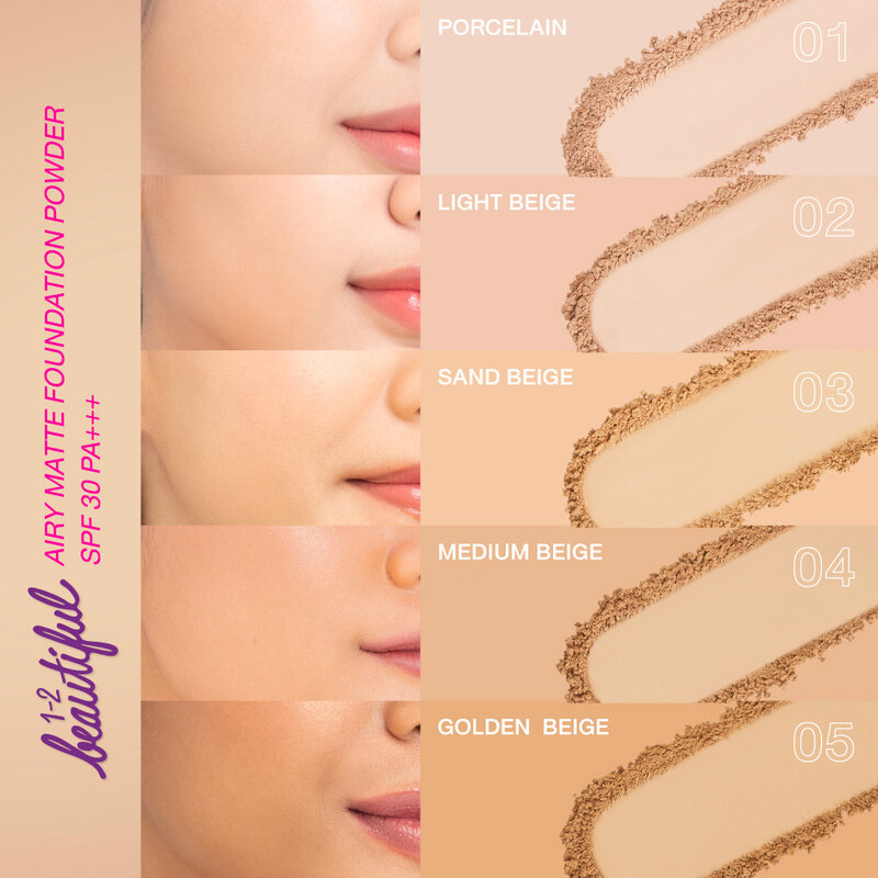 Cute Press 1-2 Beautiful Airy Matte Foundation Powder SPF30/PA+++ 13g #03