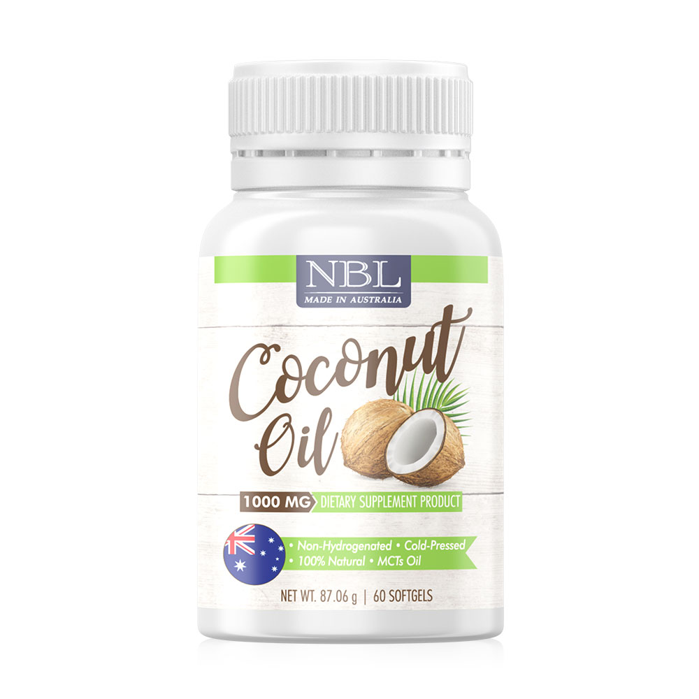 NUBOLIC Coconut Oil 1000mg 60 Capsules