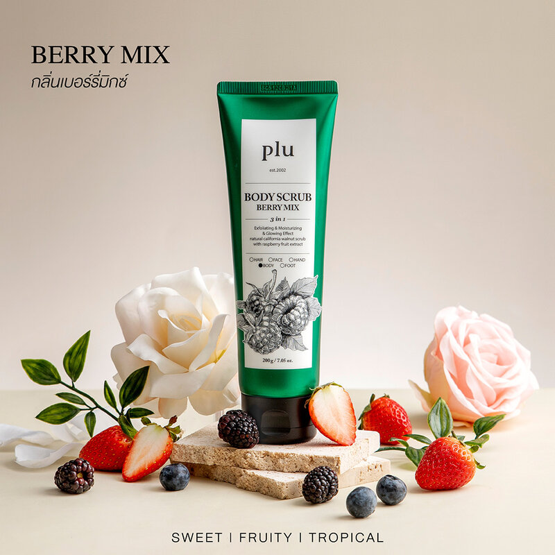 Plu Body Scrub Berry Mix 200g