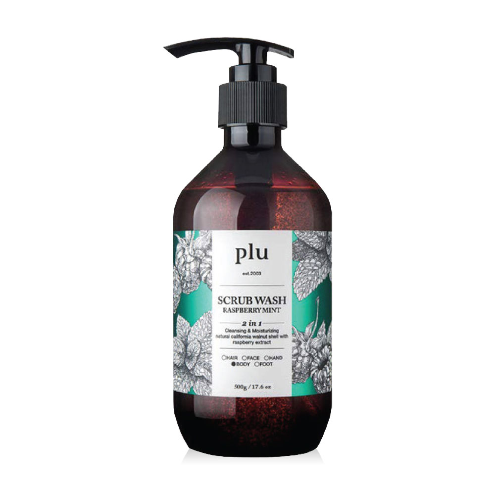 Plu Scrub Wash Raspberry Mint 500g
