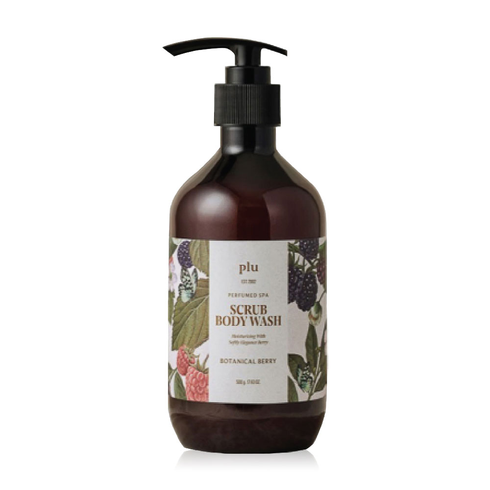 Plu Perfumed Spa Scrub Body Wash Botanical Berry 500g