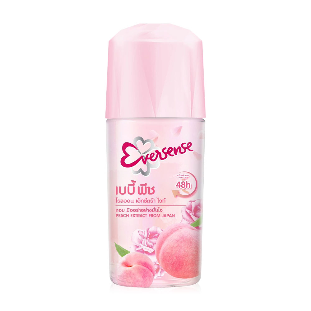 [Free Gift] Eversense Roll On Extra White Yogurt Peach 45ml