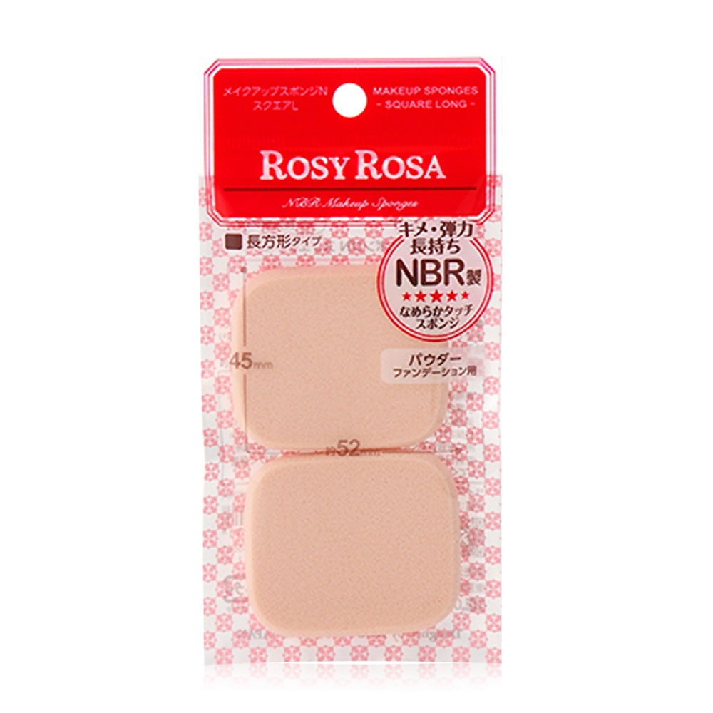 Rosy Rosa Sponge Square L 2pcs