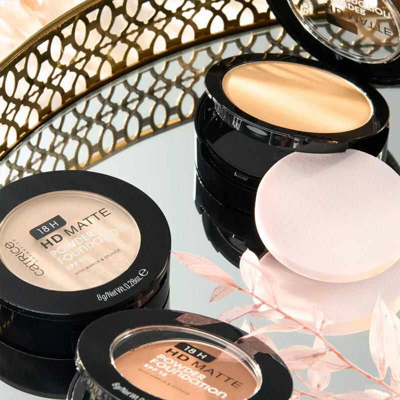 Catrice 18H Hd Matte Powder Foundation 8g #012W